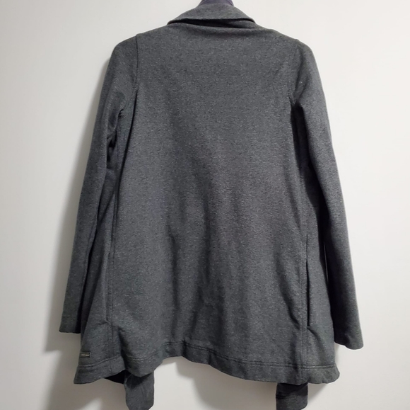 Lululemon Savasana Wrap Jacket- Charcoal Grey, Size 4 - Picture 6 of 12